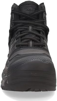 KEEN Utility Men's Kansas City Mid Height KBF Composite Toe Waterproof Athletic Work Boots, Black/Gun Metal, 9.5 Wide | Image 2
