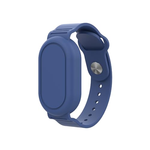 NATOSU Funda para pulsera compatible con Samsung Galaxy Smarttag 2, resistente al agua, a prueba de golpes, correa ajustable, correa de rastreador GPS, funda de silicona para niños y personas mayores