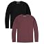 2 Pack - Black/Maroon - No-logo