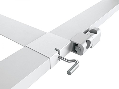 Premium Slim PLUS Fliegengitter für Tür bis max. 113 x 233 cm | mit Fiberglasgewebe - Profi Insektenschutz - 120 cm x 240 cm weiß