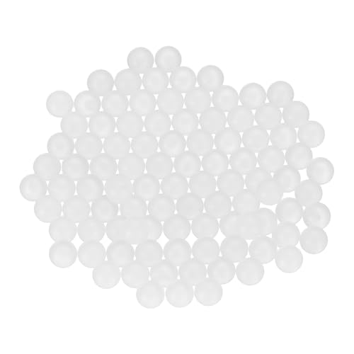 uxcell 100pcs PP Plastic Bearing Balls 4mm Solid Plastic Balls, G2 Precision Bearing Ball Frosted Surface, White