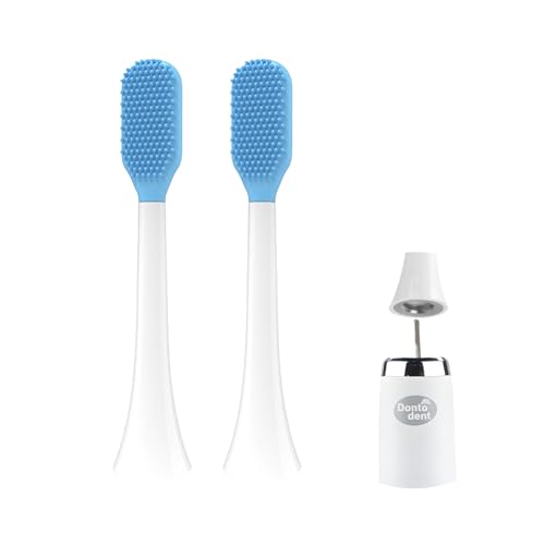 SHYSBV Zungenreiniger 2er Set - Reduziert Mundgeruch & Bakterien, Kompatibel mit Philips Sonicare und Dontodent Elektrische Zahnbürsten