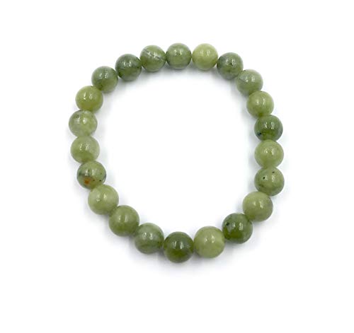 Irish Connemara Marble Bracelet with Round Stone Beads