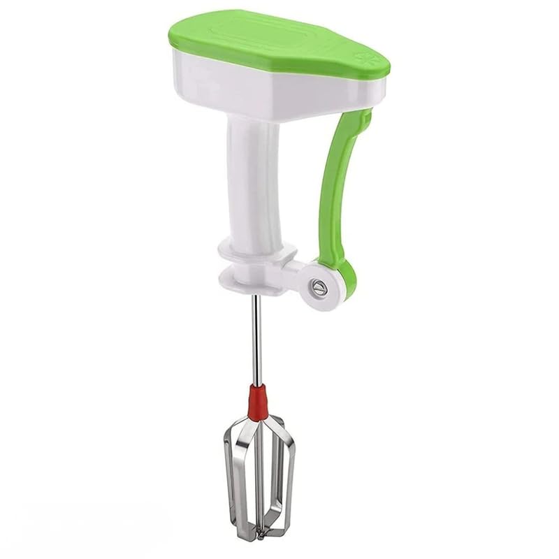 Elevea 𝟏𝟓-𝐘𝐞𝐚𝐫 𝐋𝐨𝐧𝐠-𝐋𝐢𝐟𝐞 𝐖𝐚𝐫𝐫𝐚𝐧𝐭𝐲 Hand Operated Egg Beater Manual Mixer Portable Non Electric Whisk Blender for Kitchen Cooking Baking Tool-image-26