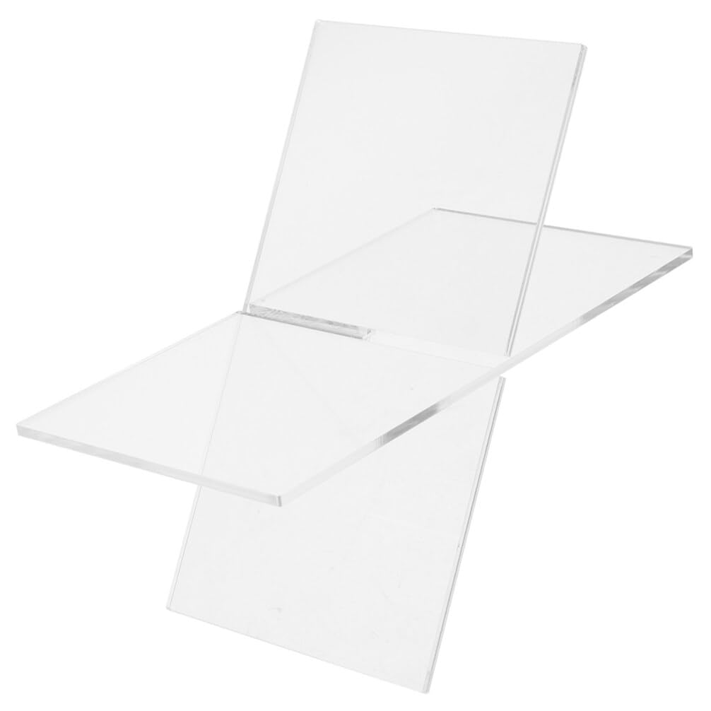 IMIKEYA 1 Juego Soporte Para Tableta De Escritorio Estantes Para Libros Soporte De Exhibición De Libro Abierto Grande Soporte Para Libros Estante Para Libros Recetas Acrílico Decorar