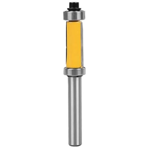 Router Bit, Dekaim 8mm Shank Pattern Flush Trim Router Bit Double Bearing Woodworking Milling Cutter Tool Cover