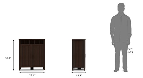 Image of Urban Ladder Norland Bar Cabinet (Finish : Dark Walnut)