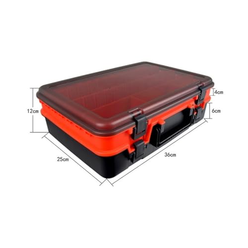 Scatola per attrezzatura da pesca, impermeabile, organizer per esche e ami, ideale per kayak e accessori