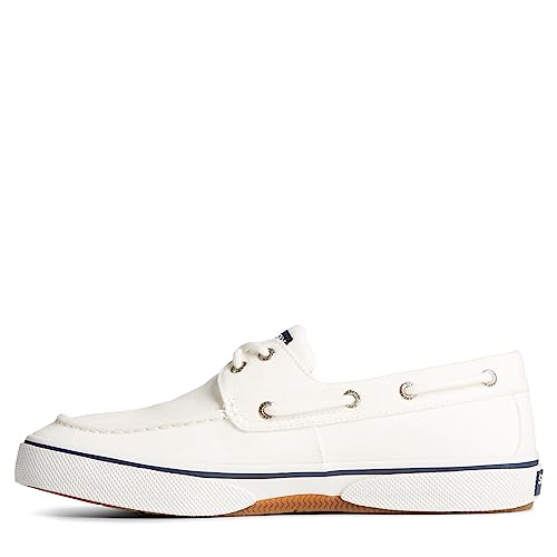Sperry Men's Halyard 2-Eye Saltwashed White 8 D(M) US3