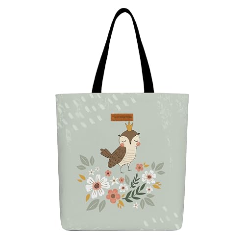 Image of The Purple Tree Eco-Friendly Canvas Tote Bag, Sustainable, Reusable Shopping, Beach, Travel or Everyday Tote, Wide Tote Bag