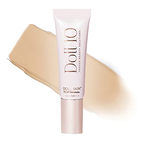 Doll Skin T.C.E Super Coverage Treatment Concealer - Color Correcting Lightweight Vegan & Good for Skin Makeup (Medium)