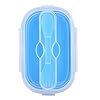 Lunchbox, draagbare opvouwbare opslagcontainer van 800 ml voor buiten voor picknick voor op reis(blauw)