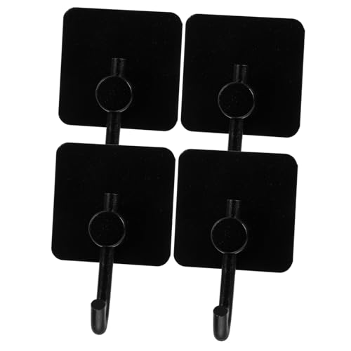 healvian 4個 ステンレス製 粘着フック 耐錆防水 壁傷けない 浴室キッチン用 強力粘着 コート帽子掛け 玄関収納対応