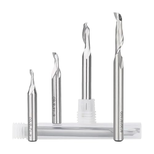 Fraise à queue droite HSS 8mm carbure tungstène outil CNC alu