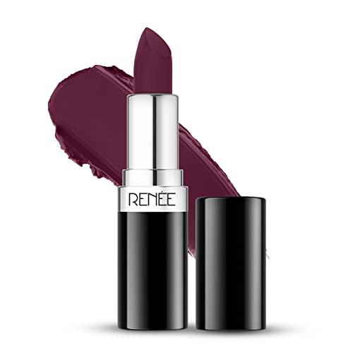 Image of RENEE Stunner Matte Lipstick - Fired Up 4gm| Intense Color Pay Off, Full Coverage Long Lasting Weightless Velvety Formula with One Swipe Application| Enriched with Vitamin E & Hyaluronic Acid