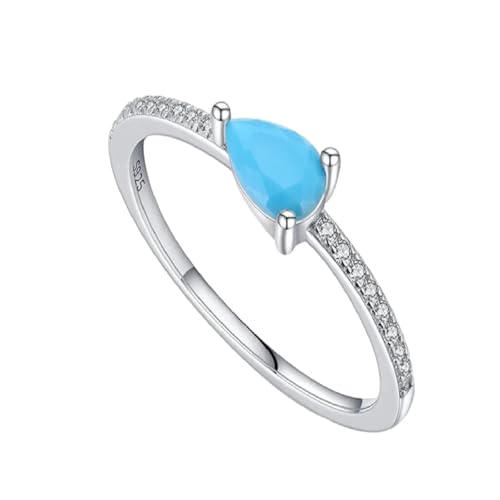Bague turquoise naturelle femme argent sterling : un bijou durable sans irritation