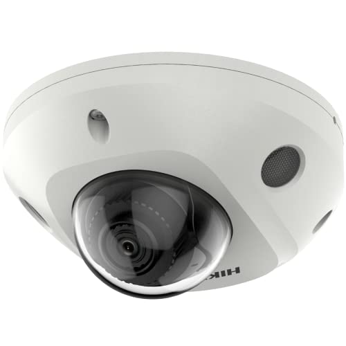Hikvision DS-2CD2546G2-IWS(2.8mm)(C) Dome Überwachungskamera mit 4 Megapixel, bis zu 30m Beleuchtung, professionelle Überwachungskamera, Acusense Kamera mit Fehlalarmfilter