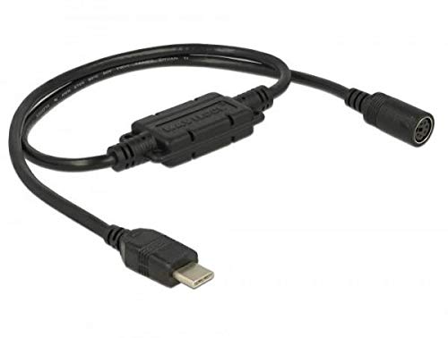 Navilock 62879 adaptador de cable USB 2.0 C MD6 Negro - Adaptador para cable (USB 2.0 C, MD6, Male connector / Female connector, 0,52 m, Negro) Cover