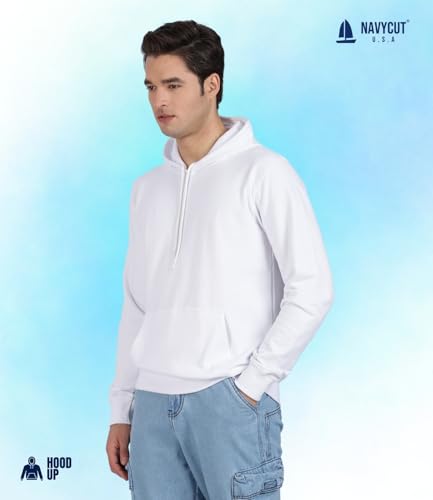 Image of Cotton Hoodies for Men | Pullover | Winter Wear | Hoodie | Hooded Sweatshirt | Kangaroo Pockets Hoodie|Regular Fit |Size S- 2XL