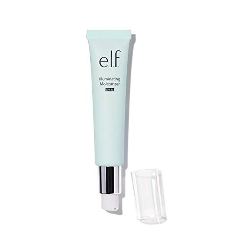 e.l.f. Illuminating Moisturizer - SPF 15 Lightweight, Hydrating, Nourishing Protects From Sun, Creates Soft Glow, Soothes Infused with Orange Extract, Lemon Extract and Grapeseed Oil 1.22 Fl Oz