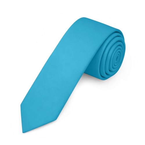 Image of Jacob Alexander Men's Skinny Width 2 inch Solid Color Tie