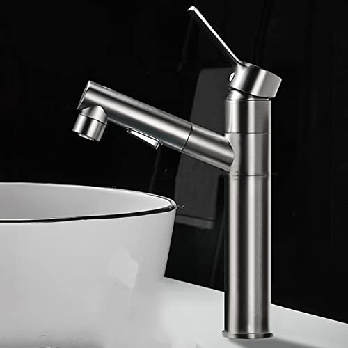 Robinet de lavabo mitigeur de salle de bain ISCBAFYX en laiton avec douchette 3 modes