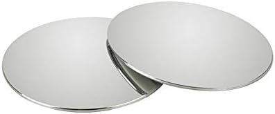 pulabo 1 Pair Universal Round Car Blind Spot Mirror 360° Rotate Glass Convex Mirror Wide Angle Wing Mirror Car Accessories Silver Superiorâ€‚Quality and Creative Affordable