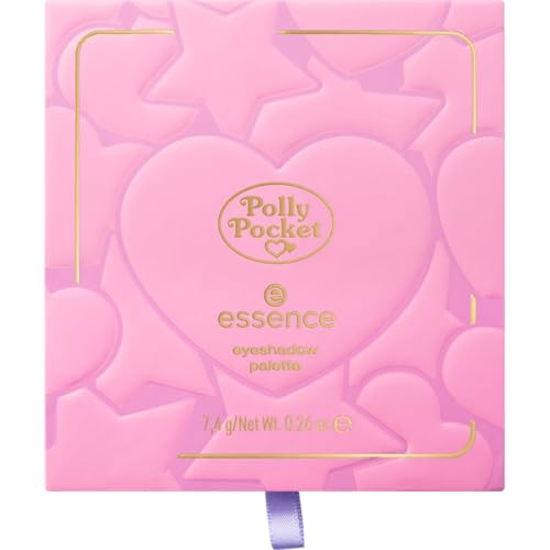 essence Polly Pocket eyeshadow palette, Lidschatten, Nr. 01, Mehrfarbig, 9 Farben, schimmernd, farbintensiv, matt, vegan, ohne Mikroplastikpartikel, Nanopartikel frei, ohne Parfüm, 1er Pack (7.4g)