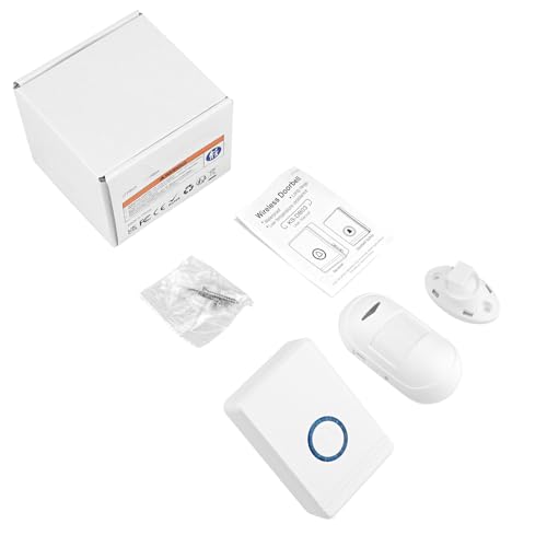 Cruxer Motion Sensor Door Chime, Indoor Motion Detector Alarm, 600 FT Wireless Range, 48 Chimes, 5 Volume Levels, LED Indicators Doorbell for Business, Home, Store, Office - image 8