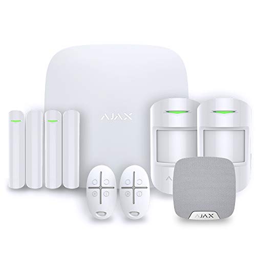 Ajax Kit Plus-2w Alarma Para El Hogar, Blanco Ajax Kit Plus-2w Alarma Para El Hogar, Blanco