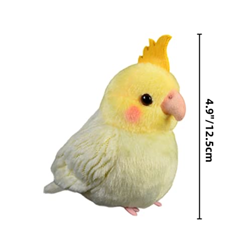 Perroquet en peluche jaune simulation oiseau mignon - 2