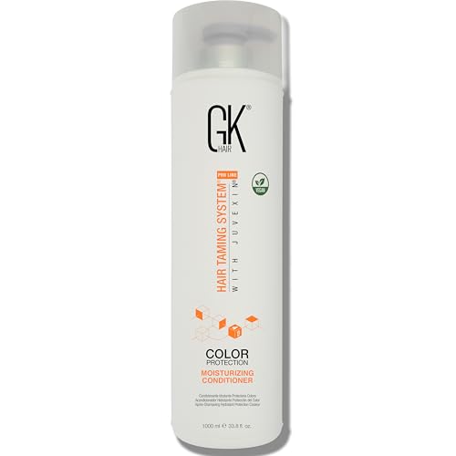 GK HAIR Moisturizing Conditioner Colored Hair Treated for Dry Damaged Repair Curls Intense Hydration Strengthening Frizz Control Keratin Treatment Argan Oil Paraben, Phthalate & Sulfate Free 33.8 OZ