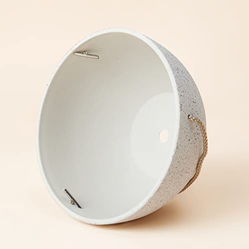 La Jolie Muse Speckled White Hanging Planter - 8 Inch Indoor Outdoor Hanging Plant Pot Basket, Flower Pot With Drainage Hole, Set Of 2 #TOP5