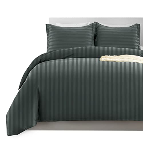 Parure de lit satin anthracite pour transformer votre chambre en suite - 2