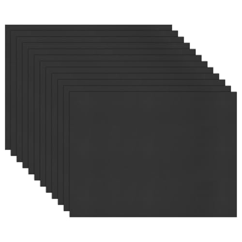 Image of M METERXITY 12-Pack Corrugated Plastic Sheets, 12 Inch x 16 Inch Waterproof Blank Corrugated Poster Board Yard Signs for Garage Sale /Office /Classroom /Party /Lawn Sign Road [4mm Thick, Black]