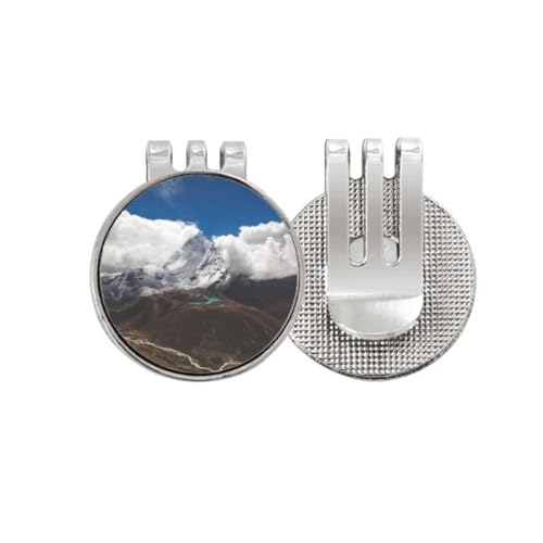 Marqueur de balle de golf magnétique émail bleu ry clip de fixation chapeau
