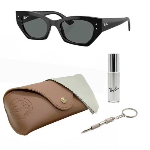 Image of Ray-Ban RB4430 ZENA BIO-BASED Shape Sunglasses with Official Eyewear Kit
