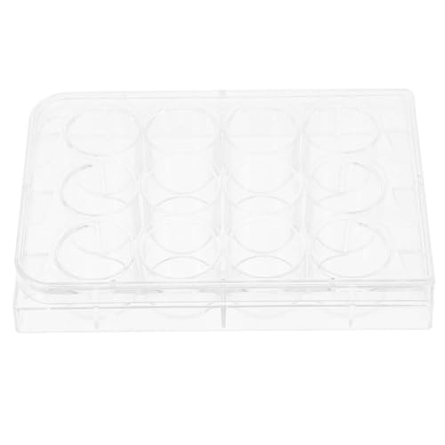CIYODO Culture Plate Bacteriass Science Kit Culture Treated Plate Cell-Culture Petri Dish Cell Culture Dishes Samples Treated Plate Laboratory Supplies Agar Plate Transparent Plastic