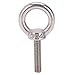 10Pcs Eye Bolt 304 Stainless Steel Lifting Round Ring Screw, M6x25 Heavy Duty Eye Lifting Bolt with Threads for Industrial Machinery and Construction