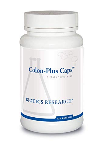 BIOTICS RESEARCH Colon Plus Caps Fiber Capsule Digestive Health Soluble Insoluble Fiber Laxative Relieve Constipation Regularity Heart Health Microbial Balance Gut Flora 120 Capsules