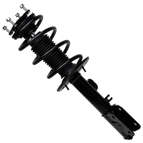 Image of Detroit Axle - AWD Front Driver Passenger Side Struts w /Coil Spring Assembly Replacement for 2011 2012 2013 Ford Explorer Quick Install Ready Struts Shocks Assembly - 2pc Set