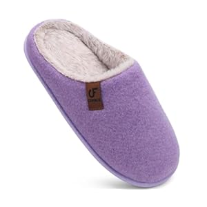 COFACE Unisex Mens Womens Cozy Memory Foam Scuff Slippers Casual Slip On Warm House Shoes Indoor/Outdoor Sandal Slippers With Arch Support Rubber Sole Size 4-15