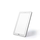 AABY WL22 Daylight Lamp Four Colors LED Light Therapy Lamp UV Free Flicker Free 10000 Lux LED White Bright Light 3-Step Brightness Timer Indicator Compact and Portable Energy Booster (white)