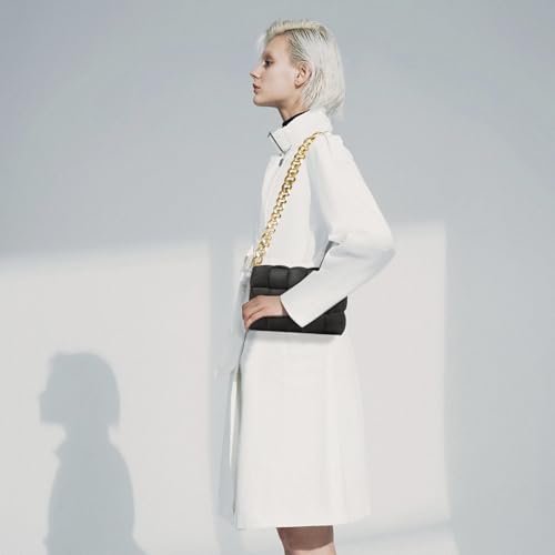 Puffer Woven Crossbody Bag Purse Handbags for Women, Quilted Hobo Carryall Bag Shoulder Bags with Adjustable Strap2