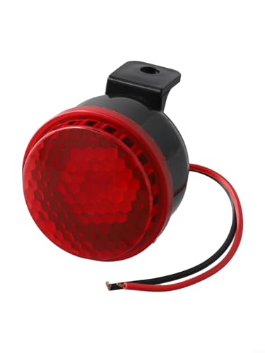 babominimer Alarme de recul 12 V 105 dB pour voiture, camion et moto — Bip d'alarme de secours étanche IP67 avec 50 mm de diamètre, sortie 15 W, boîtier en plastique ABS, Sou unique ton