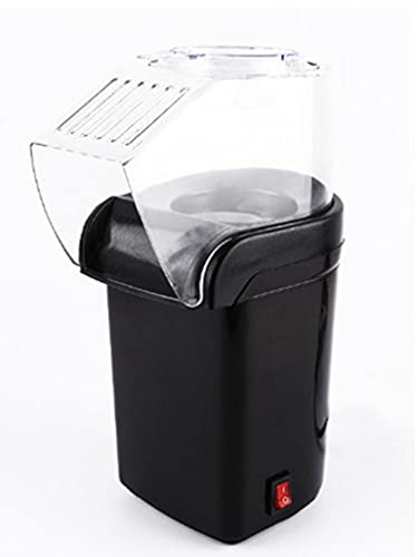 Popcorn Maker, Home Popcorn Machine Gezonde olievrije heteluchtpopcorn machine voor kinderen, zwart (met Britse adapter) - Image 3