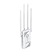 WiFi Extender - Dual Band AC1200 Range Extender and Repeater with 4 Powerful 5dbi Antennas, Signal Booster for 5ghz WiFi Router,Expand Your WiFi Internet Throughout Your Home or Office by NET-DYN