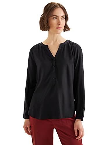 Street One Damen Style Bamika Bluse, Schwarz (Black), 46 EU