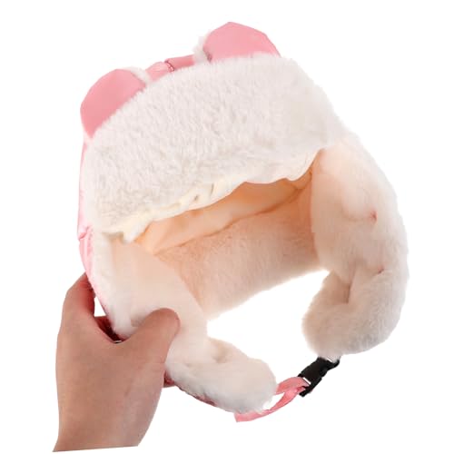 Boys/Girls Warm Outdoor Hat Trapper Cap Ear Muffs Windproof for Cold Days Comfortable Elastic Design Pink4