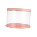 IMIKEYA Box Bakery Boxes Cupcake Stand Cake Dome Carrier Cupcakes Containers Wedding Cake Stand Cake Holder Muffin Carrier Cake Carrier Holder Cover Food Crisper Pink Heighten Pie